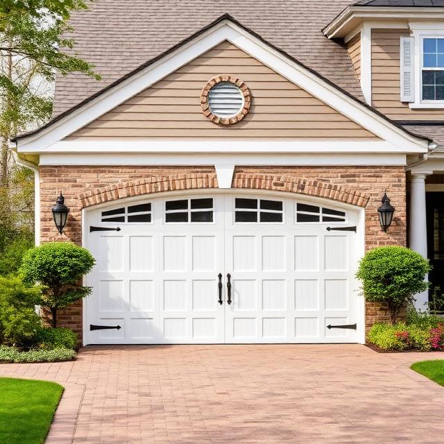 Traditional carriage style garage door
